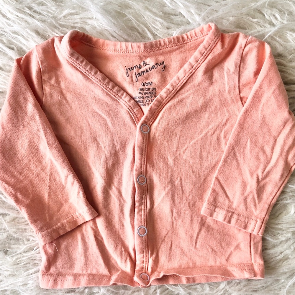 Baby June & January Orange Button Top ⭐️
